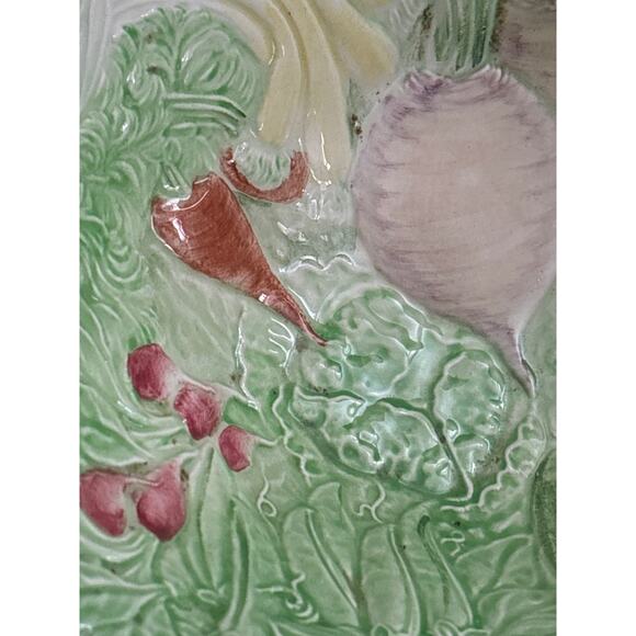 Royal Winton Grimwades Serving Bowl Vintage Crazing Vegetable Theme Farmhouse 9” - Picture 2 of 7